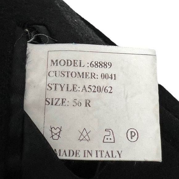 Neiman Marcus Mens 2XL Coat Jacket 100% Cashmere Black Made In Italy Buttons - Picture 9 of 15